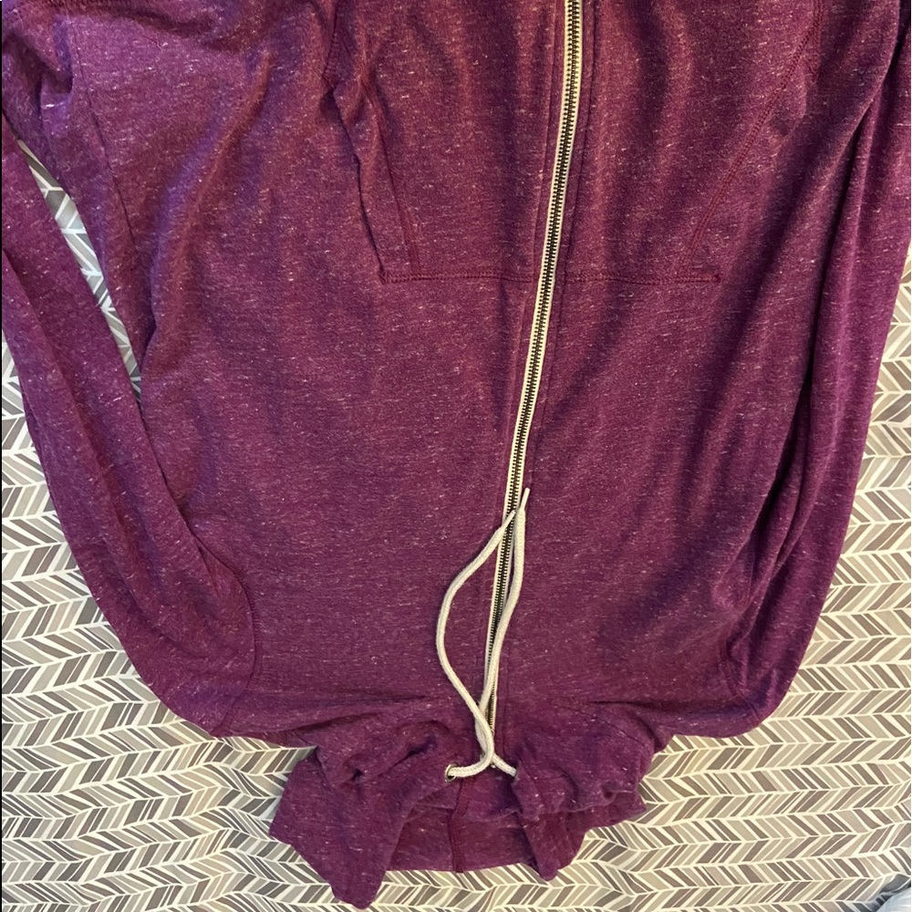 light weight zip up jacket size XL .